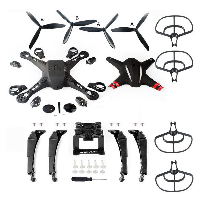 Body Cover Shell Spring Landing Gear Propellers Prop Guards Protection Set for BAYANGTOYS X21 Drone