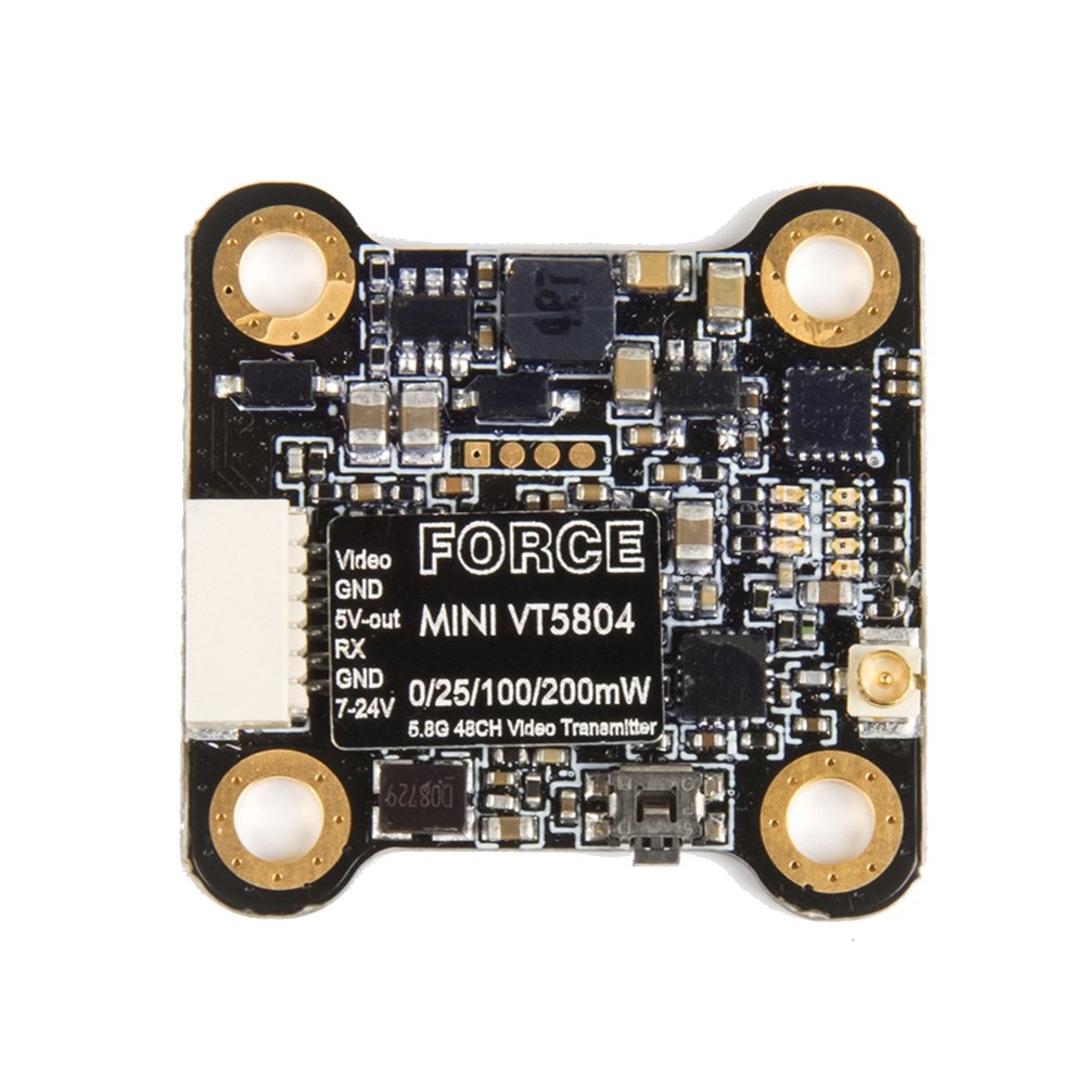 iFlight Force Mini VT5804 5.8G 48CH 0/25/100/200mW Switchable FPV Transmitter Support OSD