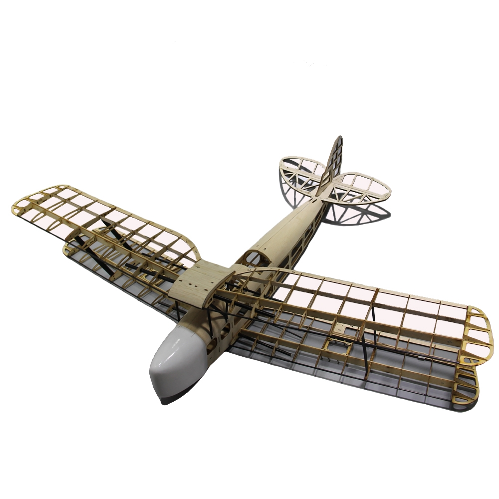 Tiger Moth Biplane 1000mm Wingspan Balsa Wood Trainer RC Airplane Kit
