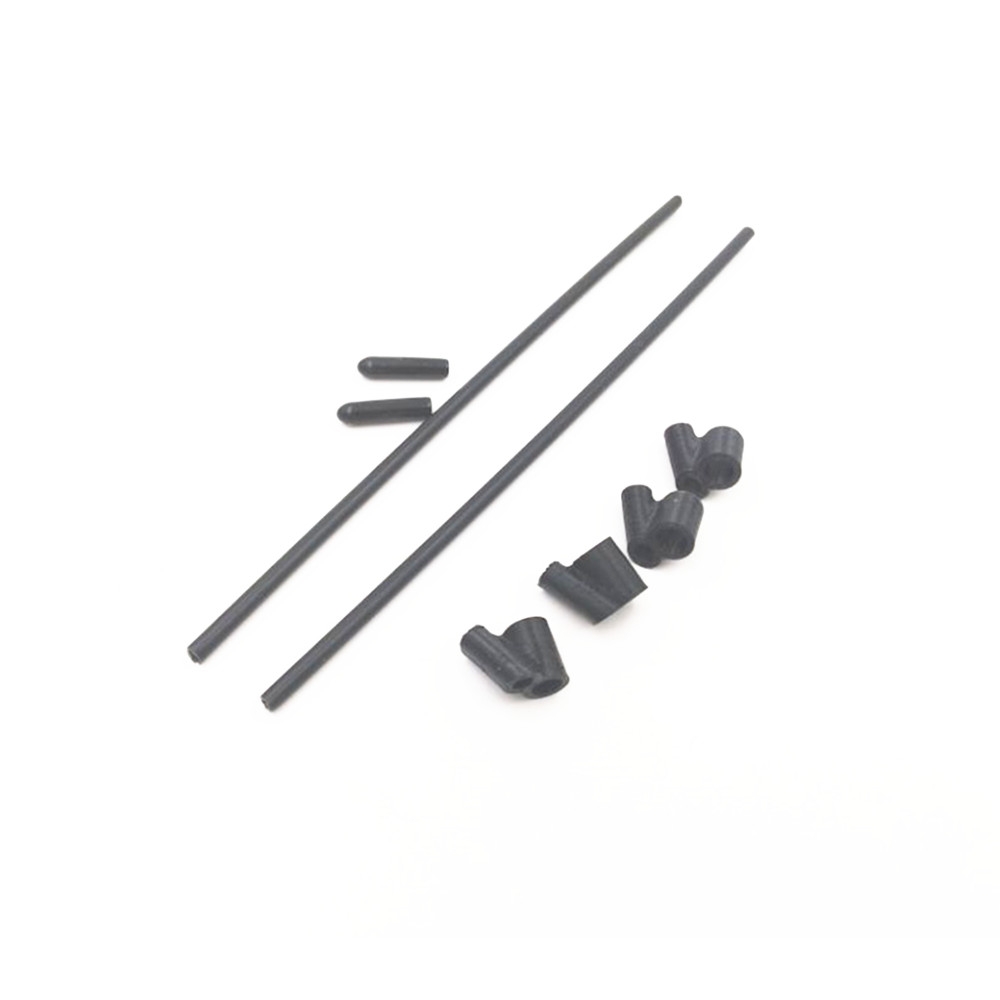 Black-4PCS 40° TPU FPV RX Antenna Tube Holder w/ 2PCS 5.5 inches Antenna Tube for 5mm Standoffs