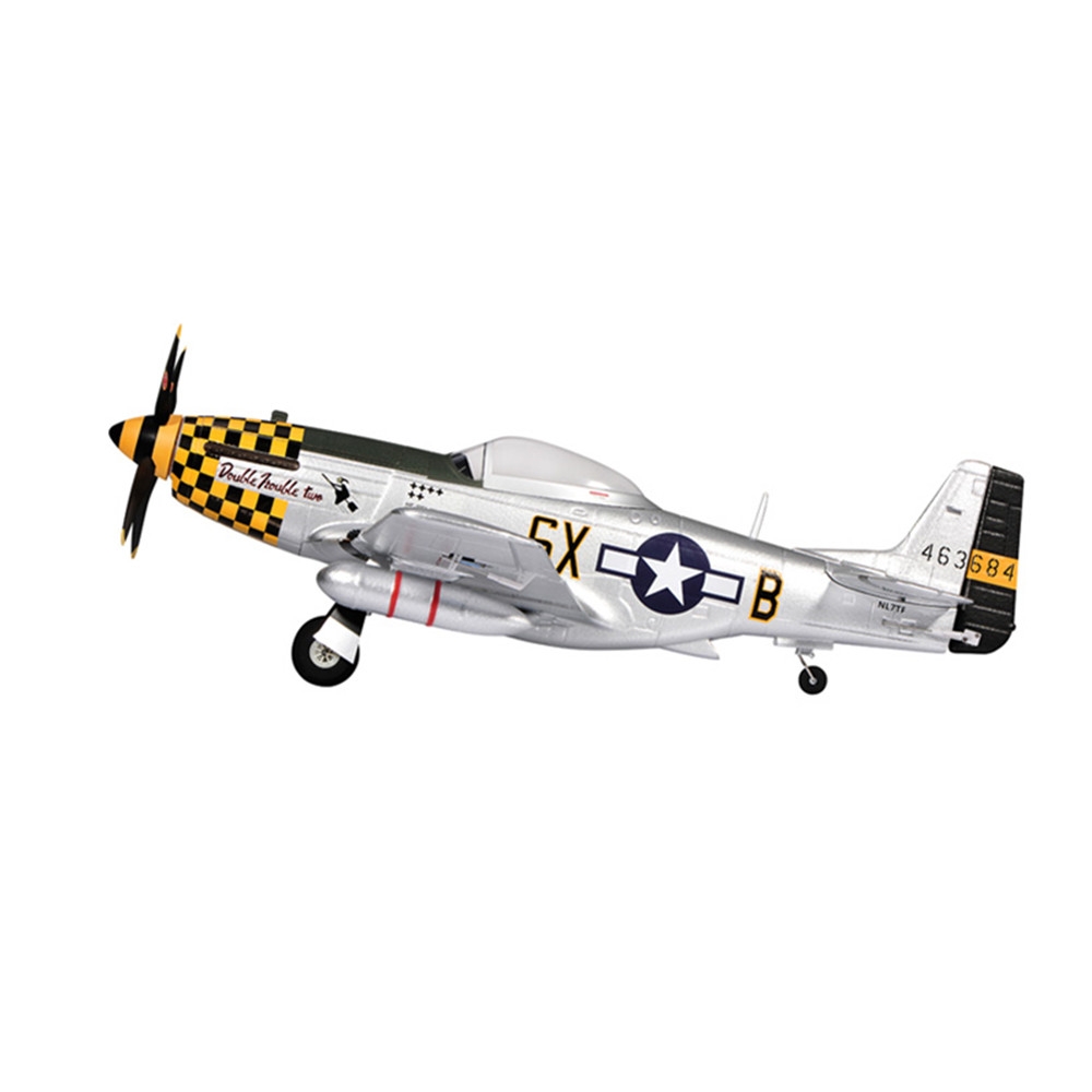 TOP RC 4 Channel Wingspan 750mm EPO Park Flyer P51 Mustang (768-1) KIT/PNP RC Airplane -Yellow