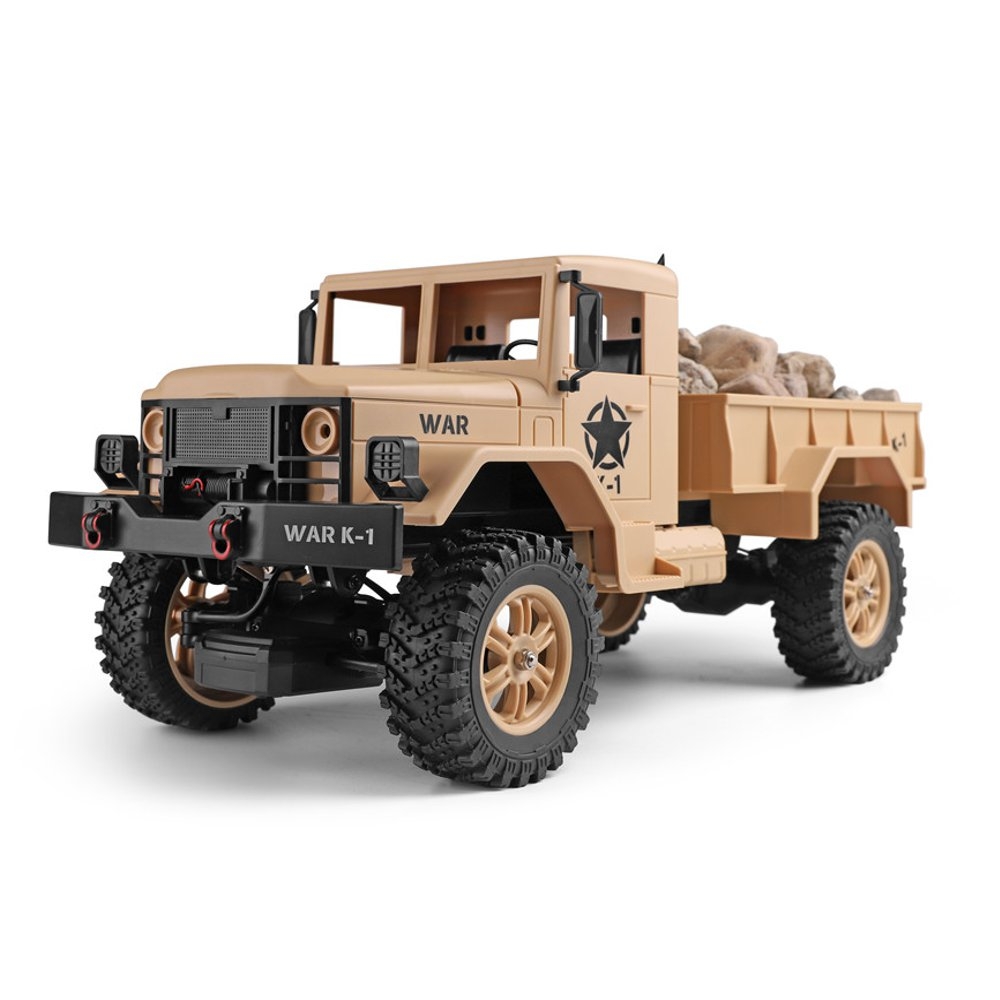 Wltoys 124302 1/12 2.4G 4WD 45cm 390 Bruhed Rc Car 4.5kg Load Off-road Military Truck RTR Toy