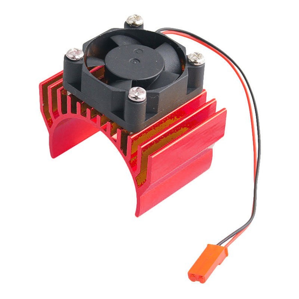 RC Car Motor Radiator With Cooling Fan For 1/10 HSP RC Car 540 550 3650 Motor