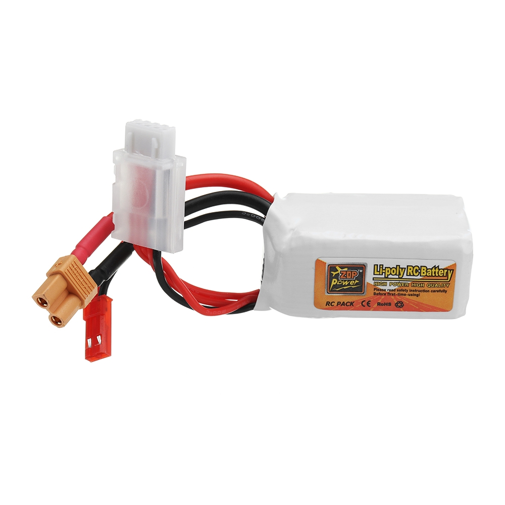 ZOP POWER 11.1V 550mAh 70C 3S Lipo Battery With JST/XT30 Plug For RC Models
