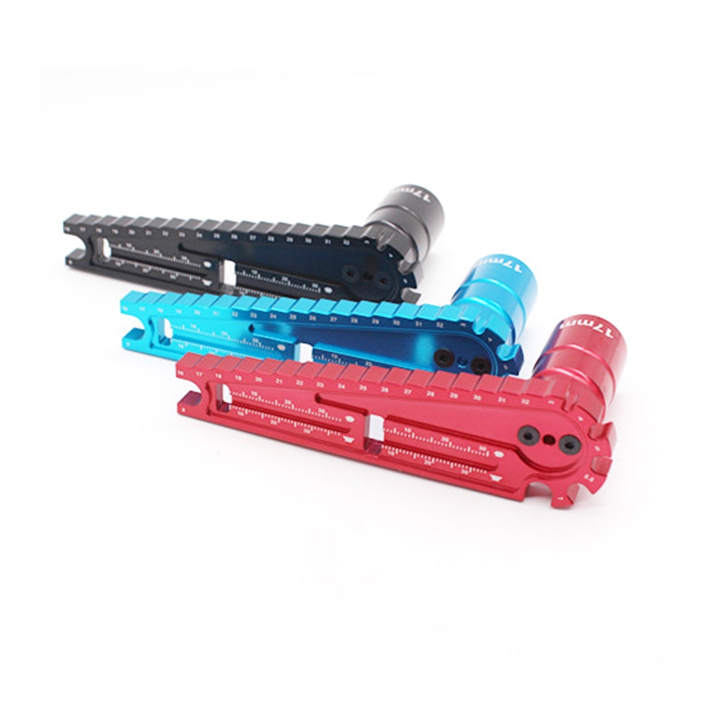 WLtoys Vehicle High Tension Rod Wrench Screw Measuring Tool Ruler 17mm Six Angle Sleeve RC Car Parts