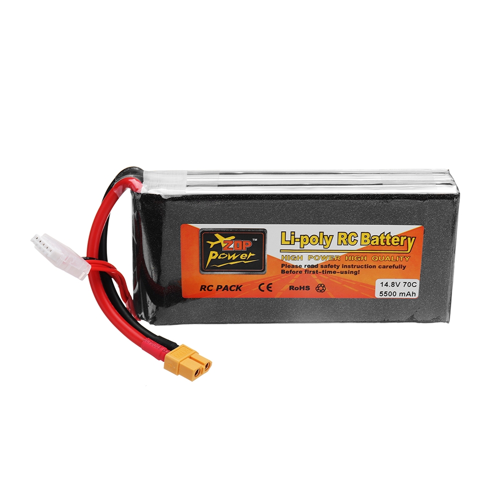 ZOP POWER 14.8V 5500mAh 70C 4S Lipo Battery With XT60 Plug For RC Model