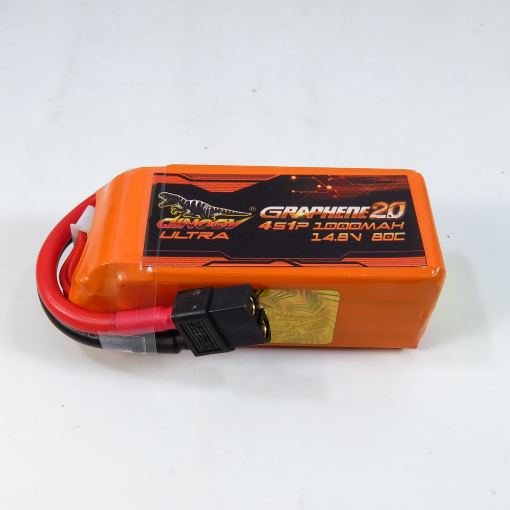 Giant Power DINOGY ULTRA GRAPHENE 2.0 14.8V 1000mAh 80C 4S Lipo Battery XT60 Plug For RC FPV Racing