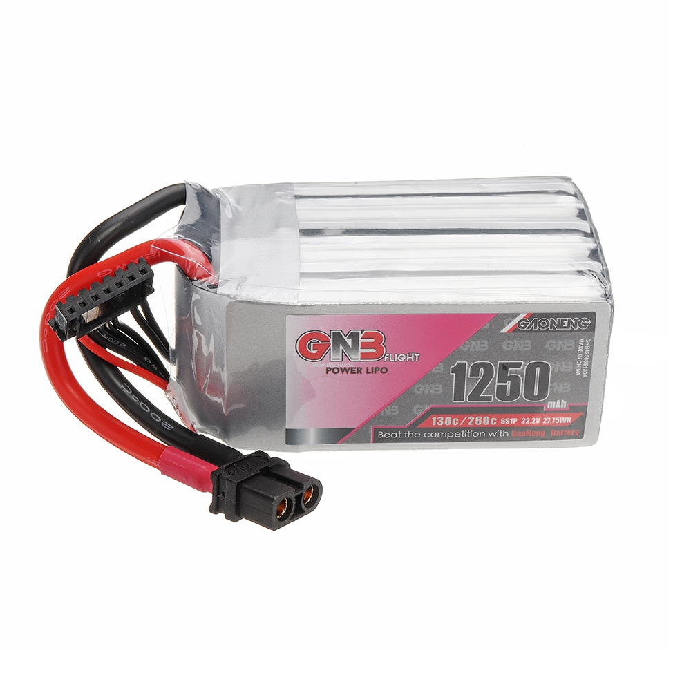 Gaoneng GNB 14.8V 1500mAh 120C/240C 4S Lipo Battery XT60U-F Plug for FPV Racing Drone