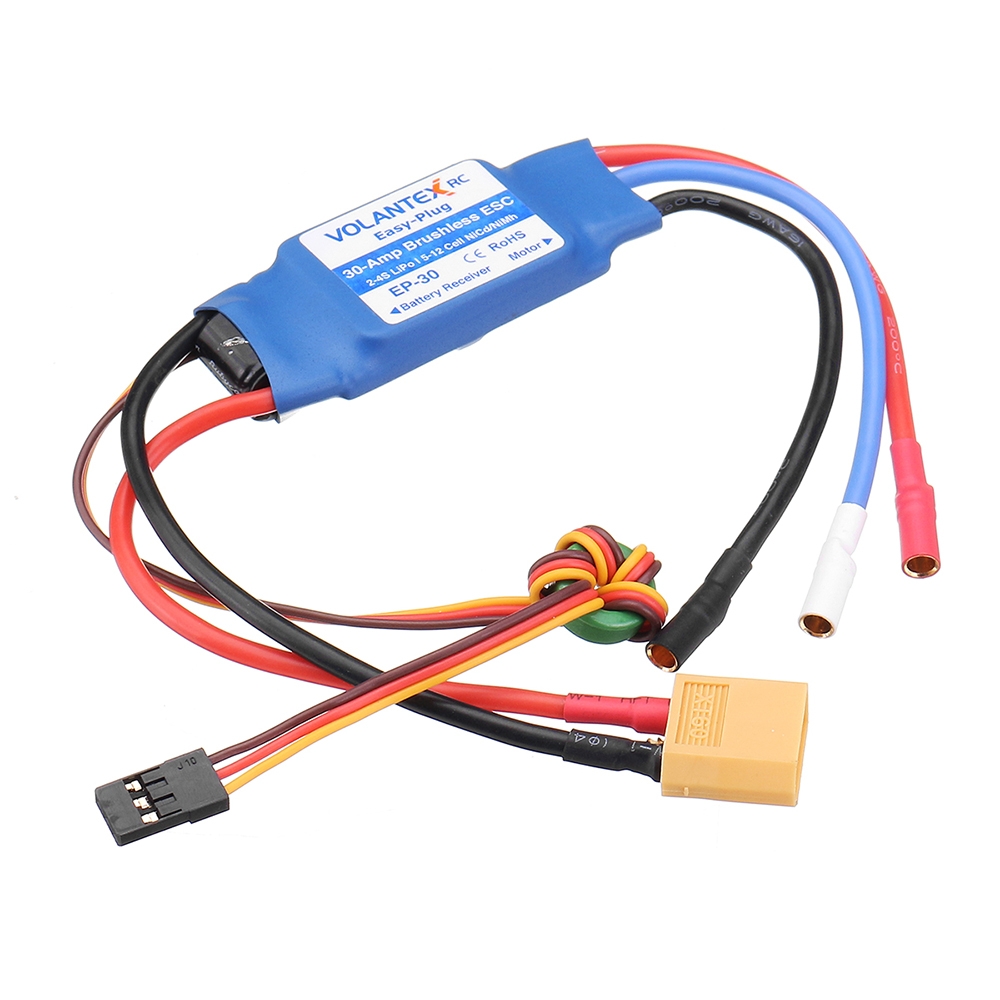 Volantex Easy-Plug 30A 2-4S Brushless ESC With XT60 Plug For 742-5 Phoenix Evolution RC Airplane