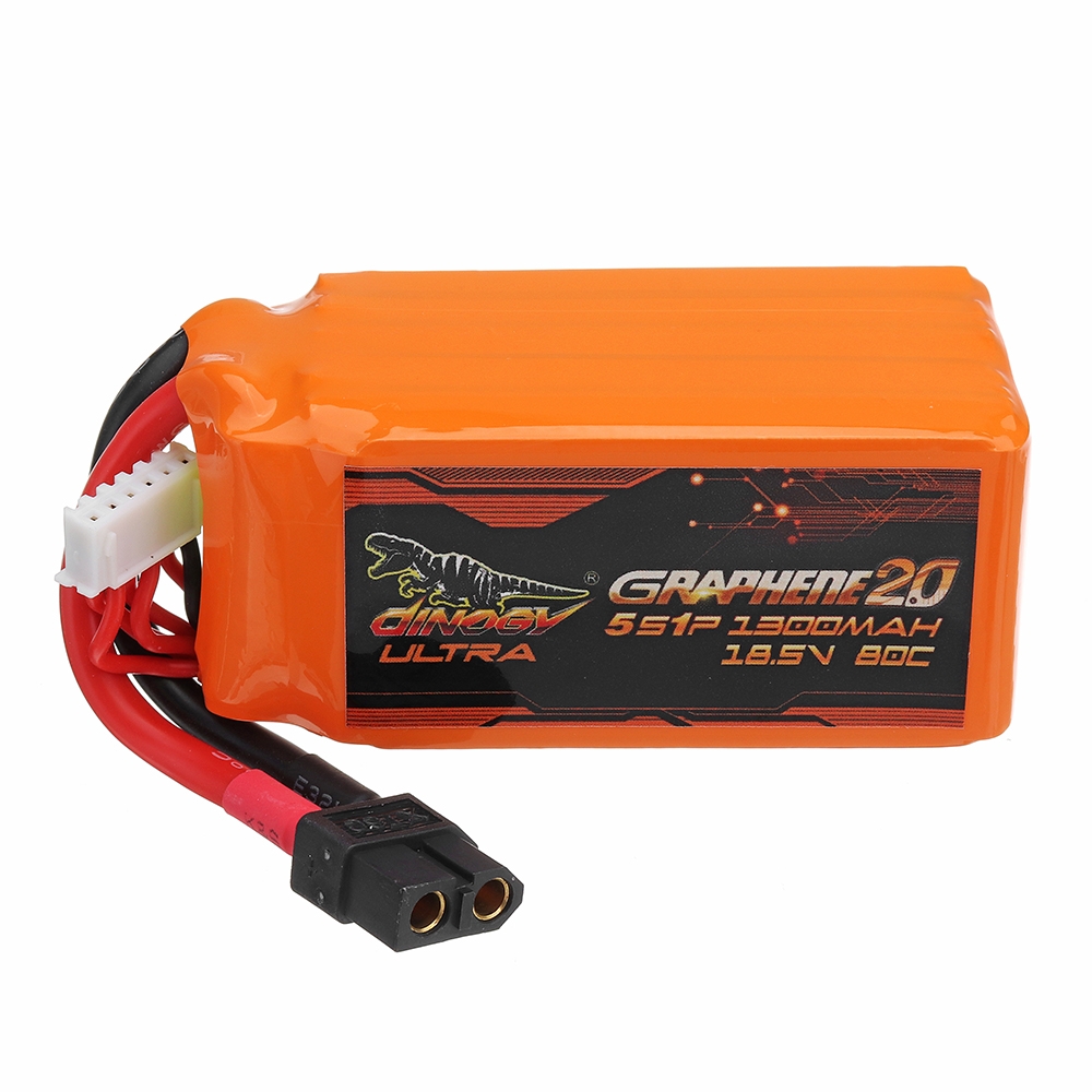 Giant Power DINOGY ULTRA GRAPHENE 2.0 18.5V 1300mAh 80C 5S Lipo Battery XT60 Plug For RC FPV Racing