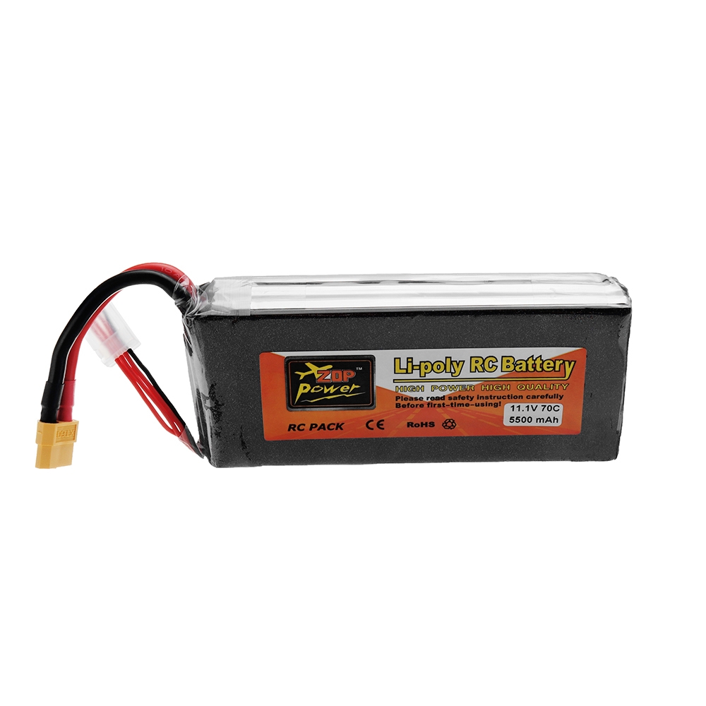 ZOP POWER 11.1V 5500mAh 70C 3S Lipo Battery With XT60 Plug For RC Model