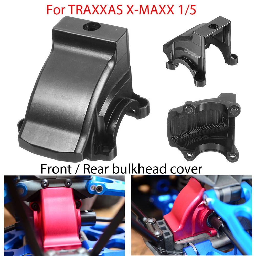 Aluminum Alloy Front / Rear Bulkhead Cover for TRAXXAS X-MAXX 1/5 Rc Car Parts