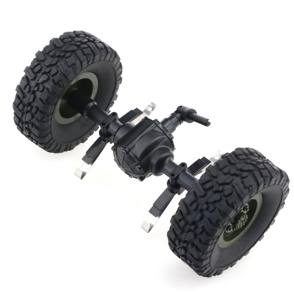 JJRC Rear Bridge Axle With Wheel For Q61 1/16 2.4G Off-Road Military Trunk Crawler RC Car