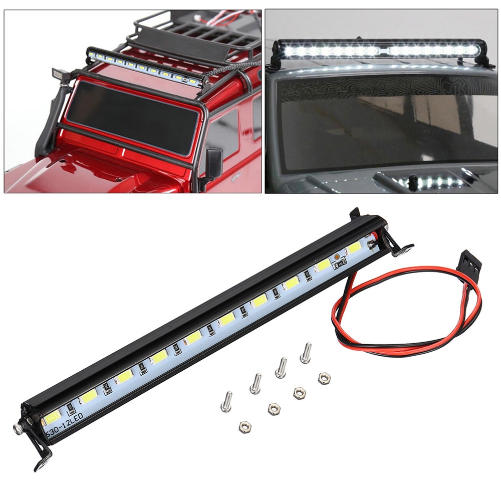 Metal Roof Lamp RC Car LED Light Bar For Traxxas SCX10 D90 R3F6 F6C0 1/10 RC Crawler