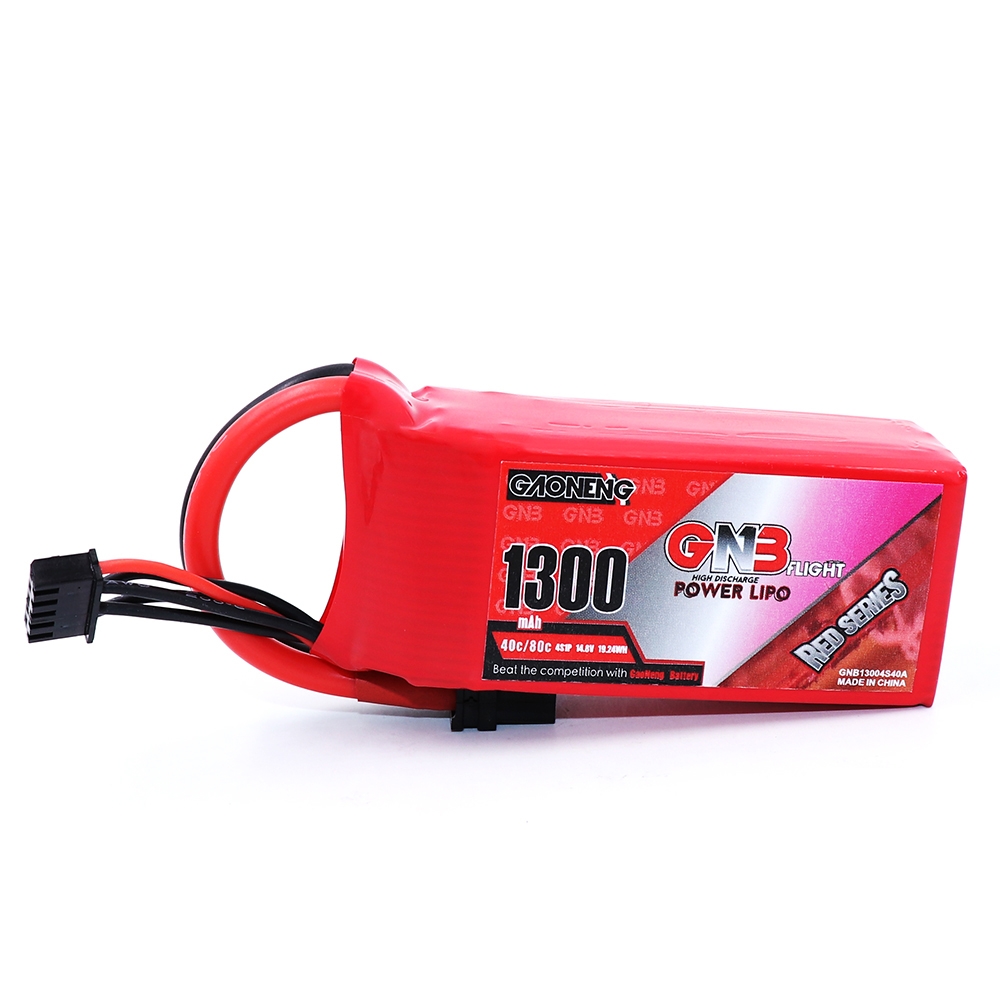 Gaoneng GNB 14.8V 1300mAh 4S 40C XT60 Plug Lipo Battery for FPV RC Drone