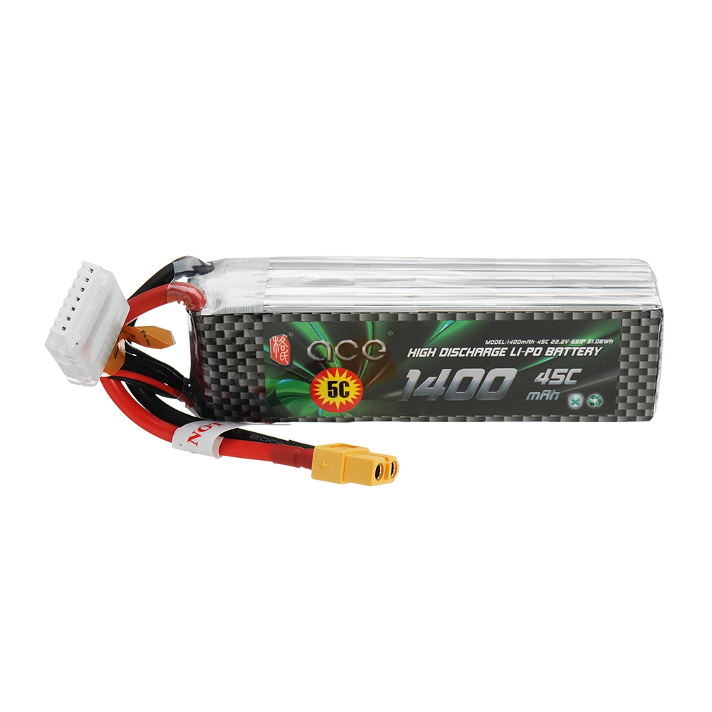 ACE Gens 22.2V 1400mAh 45C 6S XT60 Lipo Battery for ALZRC X360 GAUI X3 Align 450L RC Helicopter