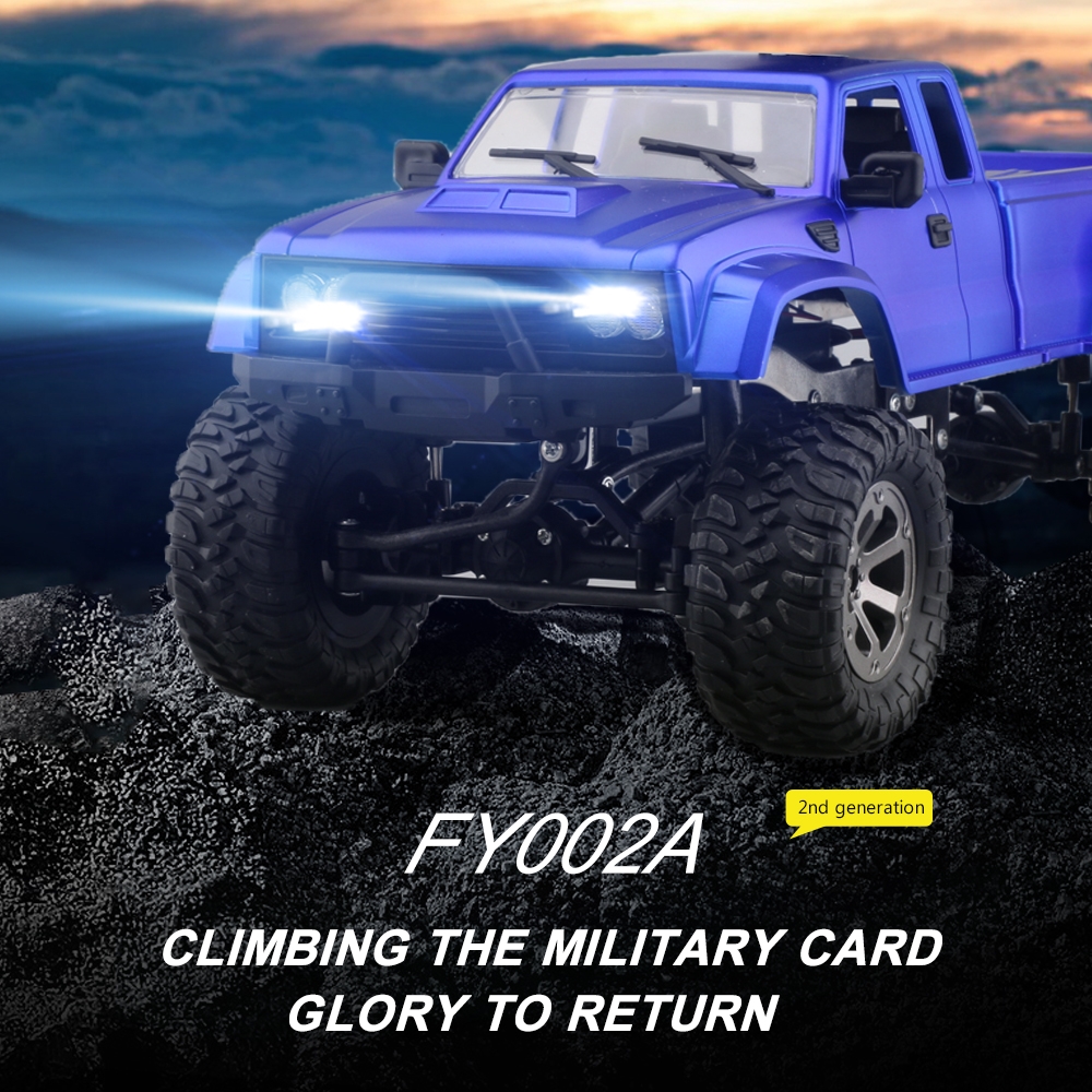 Fayee FY002A 2nd Generation 1/16 2.4G 338mm Rc Car Military Truck With Front LED Light RTR Toy