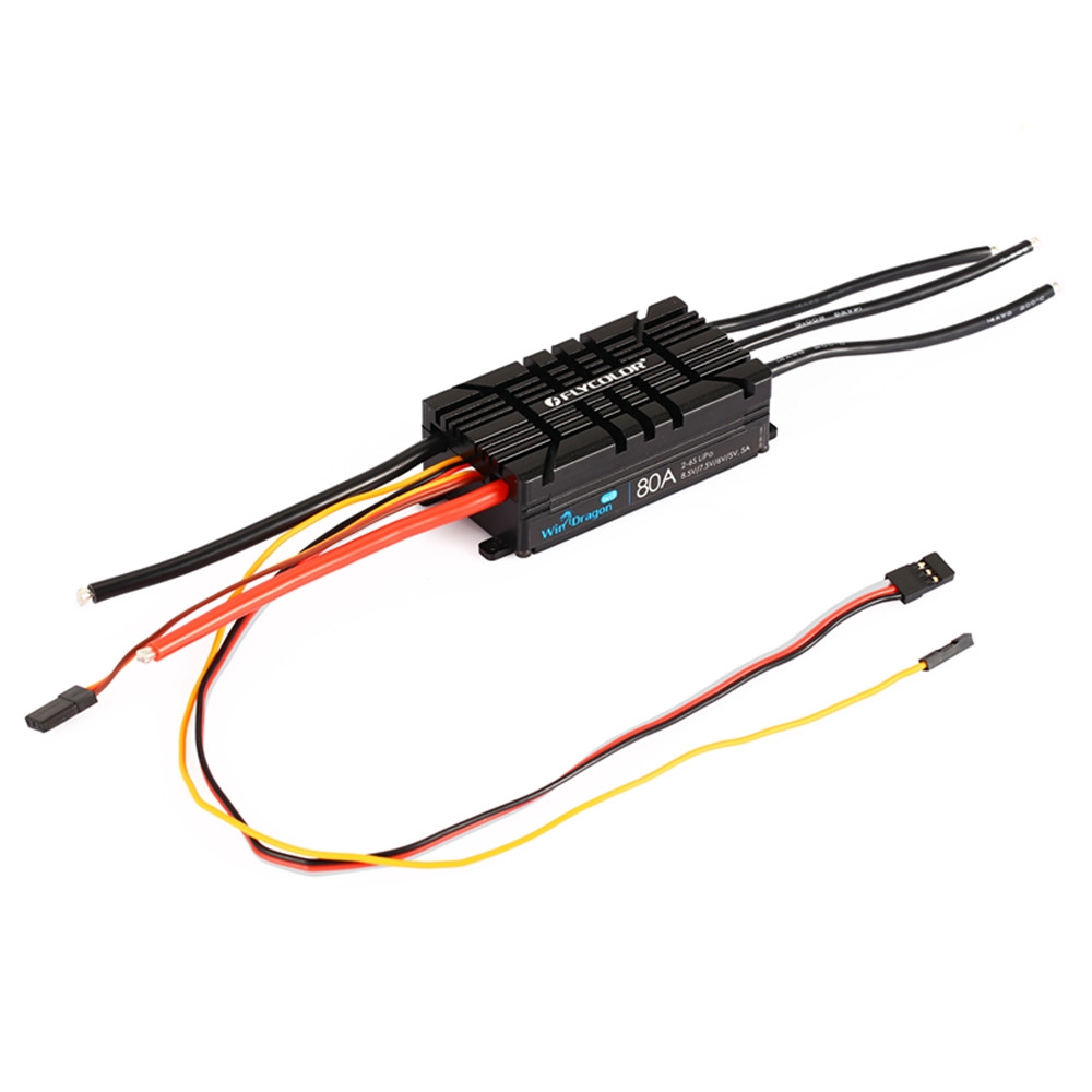 Flycolor V1.3 WinDragon WIFI 80A 2-6S Lipo Brushless ESC for RC Airplane Aircraft