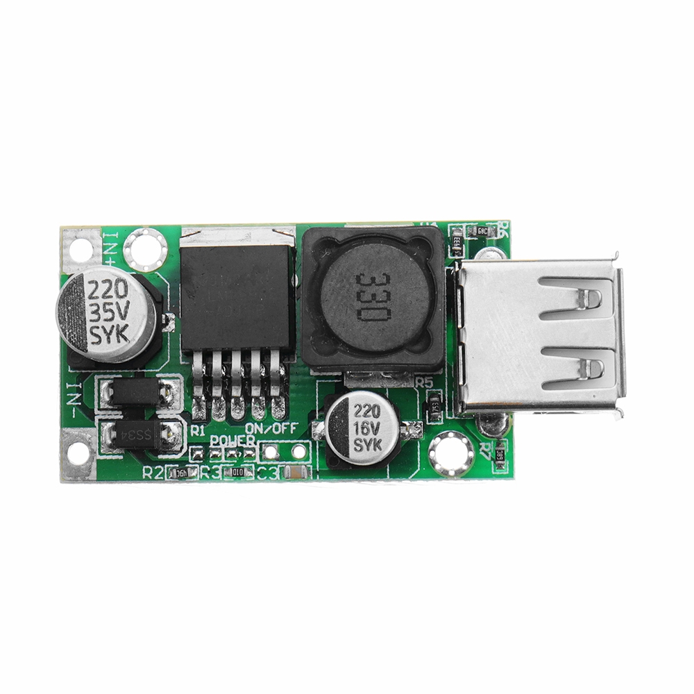 LM2596S DC-DC Step Down Module Input 12V-35V Output 5V for USB/Mobile Phone Charging