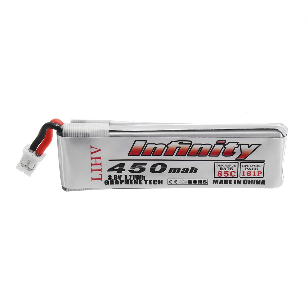 AHTECH Infinty 3.8V 450mAh 85C 1S LiPo Battery for Quadcopter