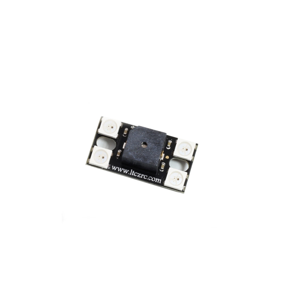 Lantian 5V Supper Loud 110DB Buzzer W/ Tail LED Light WS2812 Programmable for FPV RC Drone