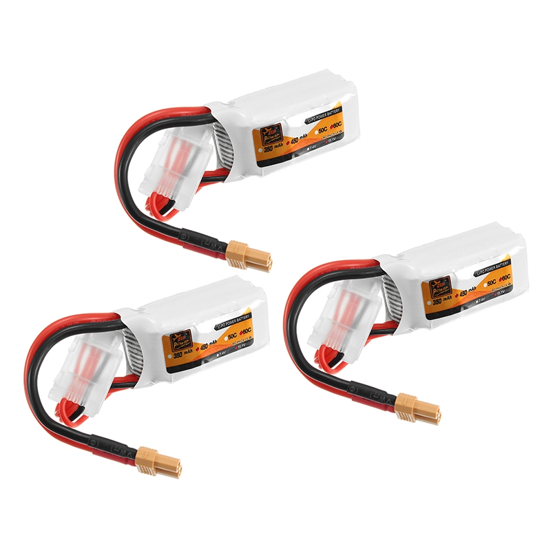 3Pcs ZOP Power 11.1V 450mAh 35C 3S Lipo Battery XT30 Plug