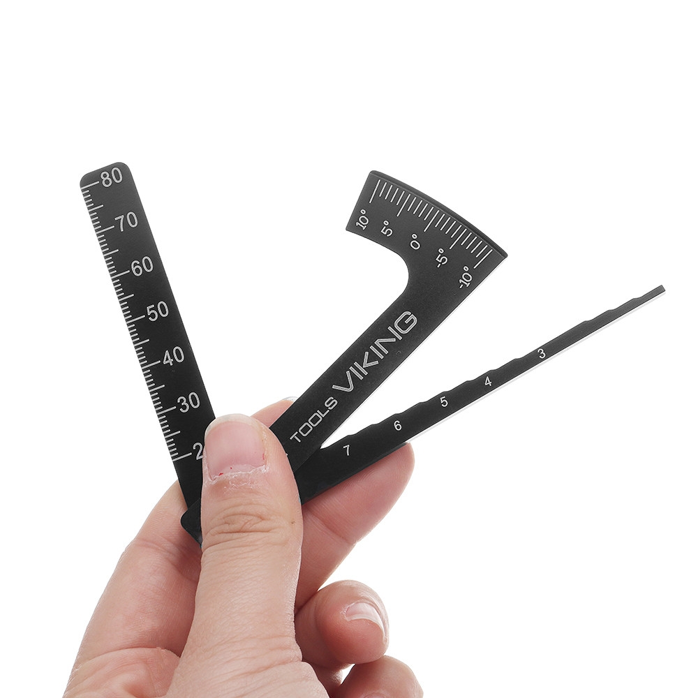 CNC Metal Adjustable Ruler Adjustment RC Car Height & Rim Camber 9 Degrees Measuring Tools Parts
