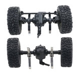 JJRC Q61 4WD Front And Rear Bridge Axle Set For 1/16 Military Truck Rc Car Blue Wheel