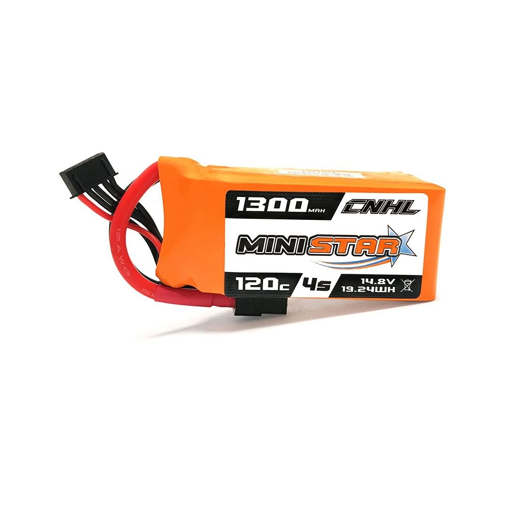 CNHL MiniStar 14.8V 1300mAh 4S 120C Lipo battery XT60 Plug for RC Drone FPV Racing