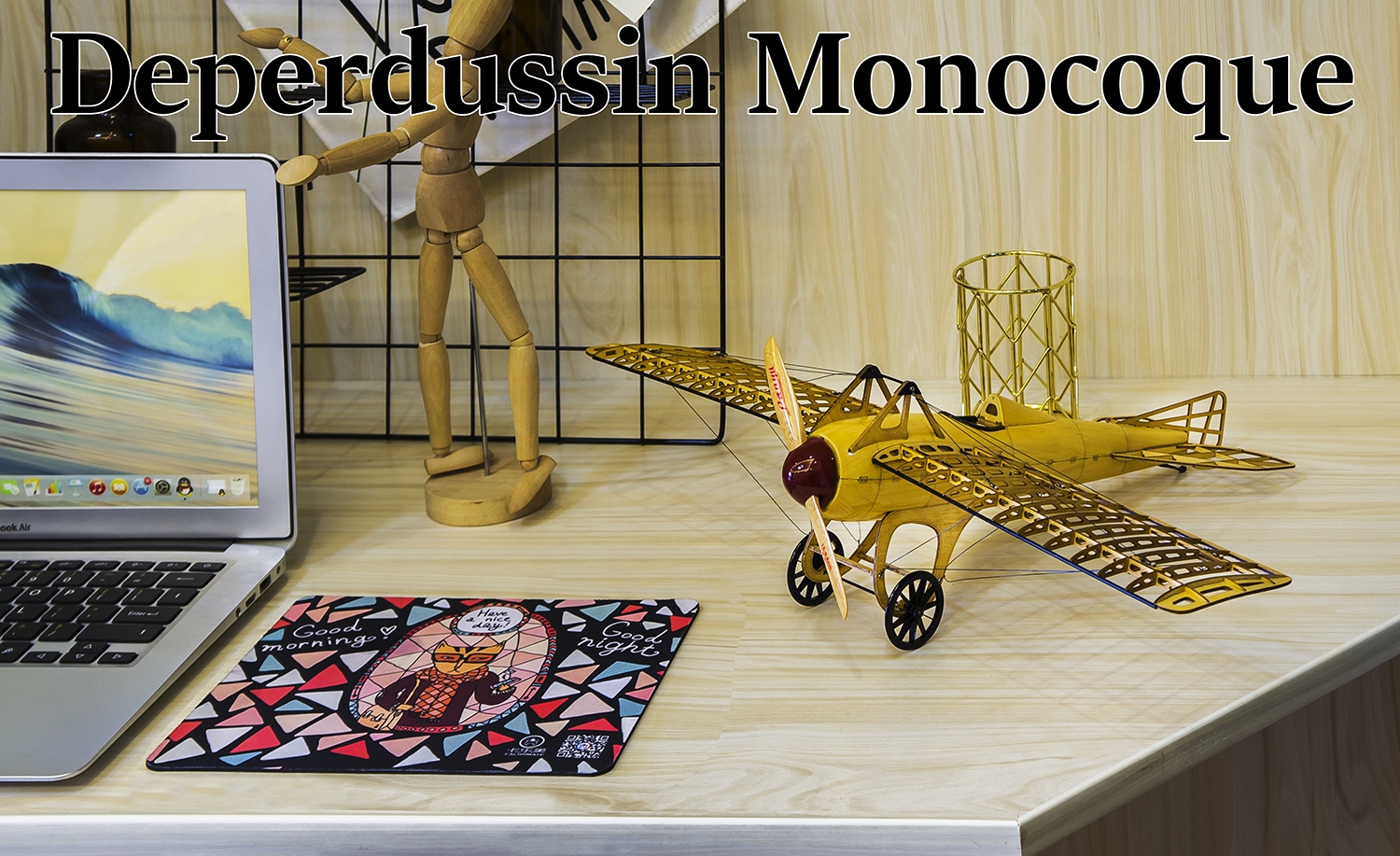 Dancing Wings Hobby Deperdussin Monocoque 500mm Balsa Wood 1:13 Parts Assembly Static Airplane Model