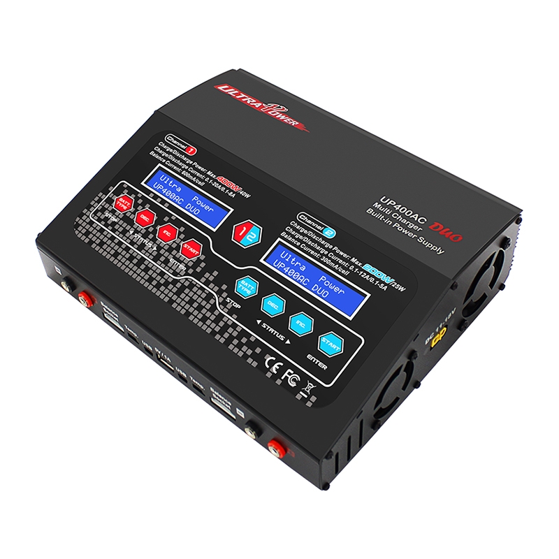 Ultra Power UP400AC DUO 400W 20A 200W 12A AC/DC Battery Balance Charger Discharger