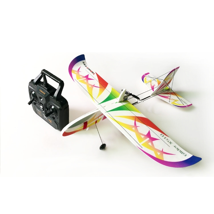 X510 PP 510mm Wingspan Glider Flexible RC Airplane RTF With Remote Control Transmitter