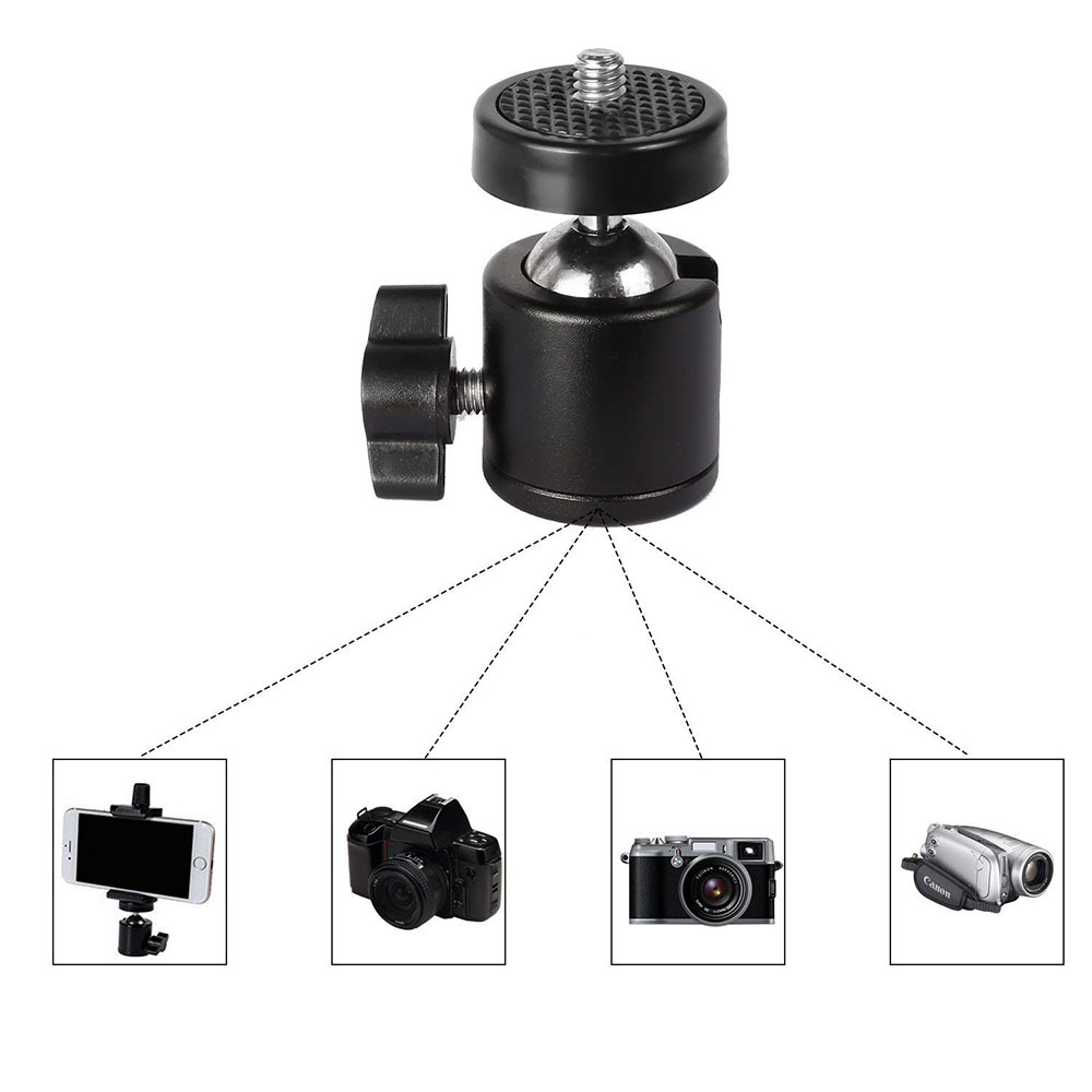 Universal 1/4 Inch Screw Mini Ball Head Flash Bracket Holder Mount For Gimbal Camera Tripod Hot Shoe