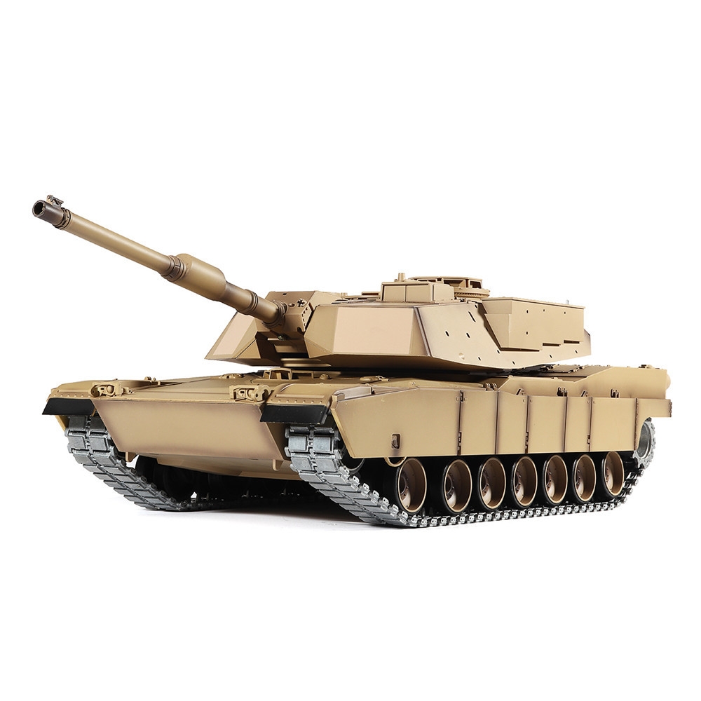 Heng Long 3918-1 1/16 2.4G M1A2 Rc Car Battle Tank Metal Track with Sound Smoke Toy