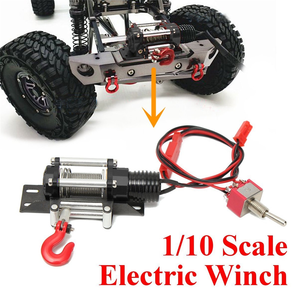 HD Steel Wired Winch Traction All Metal Type A YEA-YA-0386 for 1/10 Rock Crawlers Rc Car Parts
