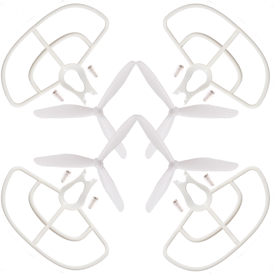 4PCS 3-blade Propeller Protector Guard Sets for BAYANG X16 X21 RC Drone Quadcopter Spare Parts