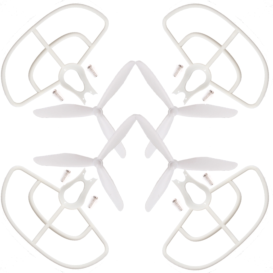 4PCS 3-blade Propeller Protector Guard Sets for BAYANG X16 X21 RC Drone Quadcopter Spare Parts