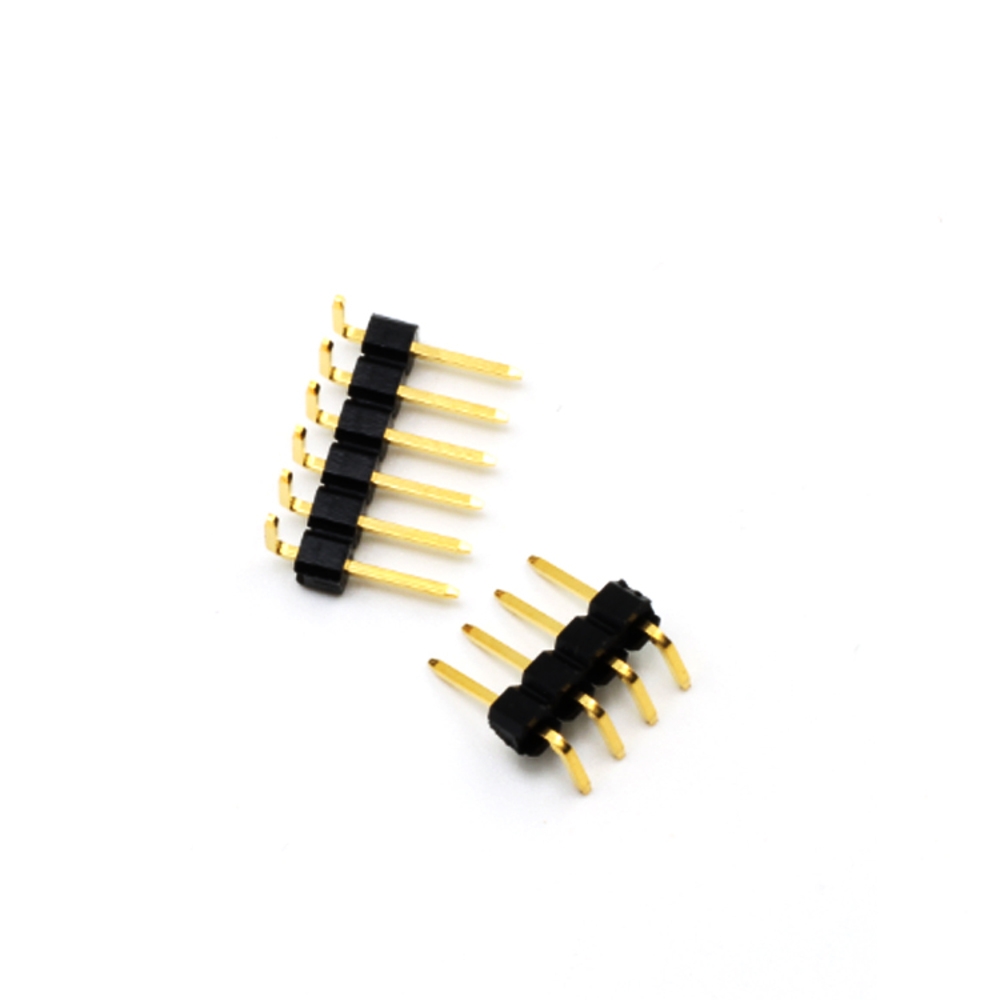 10Pcs Lantianrc 2.54mm Gold-plated 3U Reverse Curved Single Row Male Pin Header for RC Drone