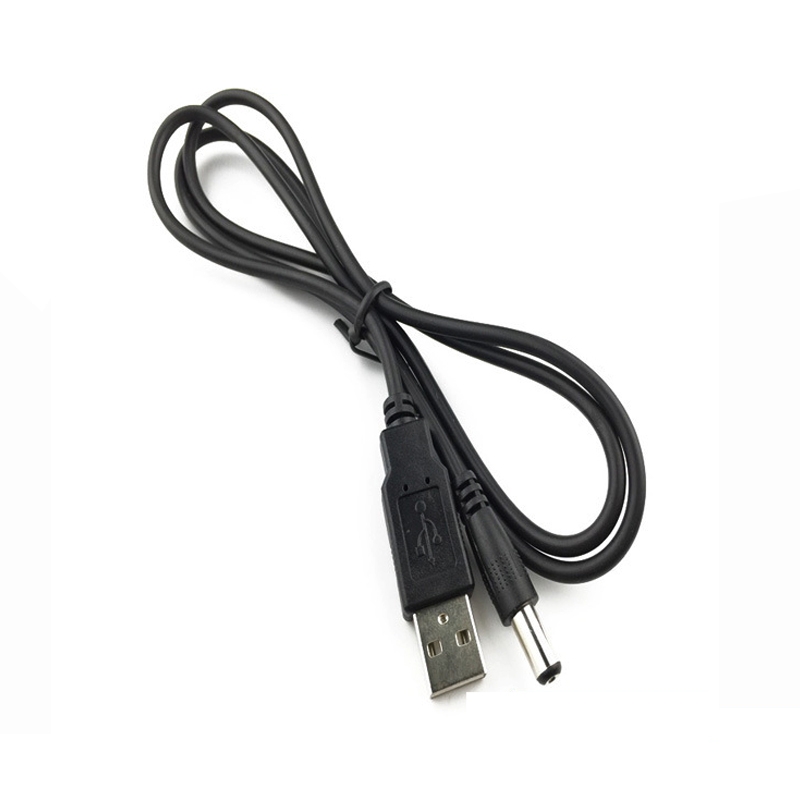1.5m USB Male Plug to DC 5.5/2.1mm Male Plug Power Adapter Charging Cable Wire