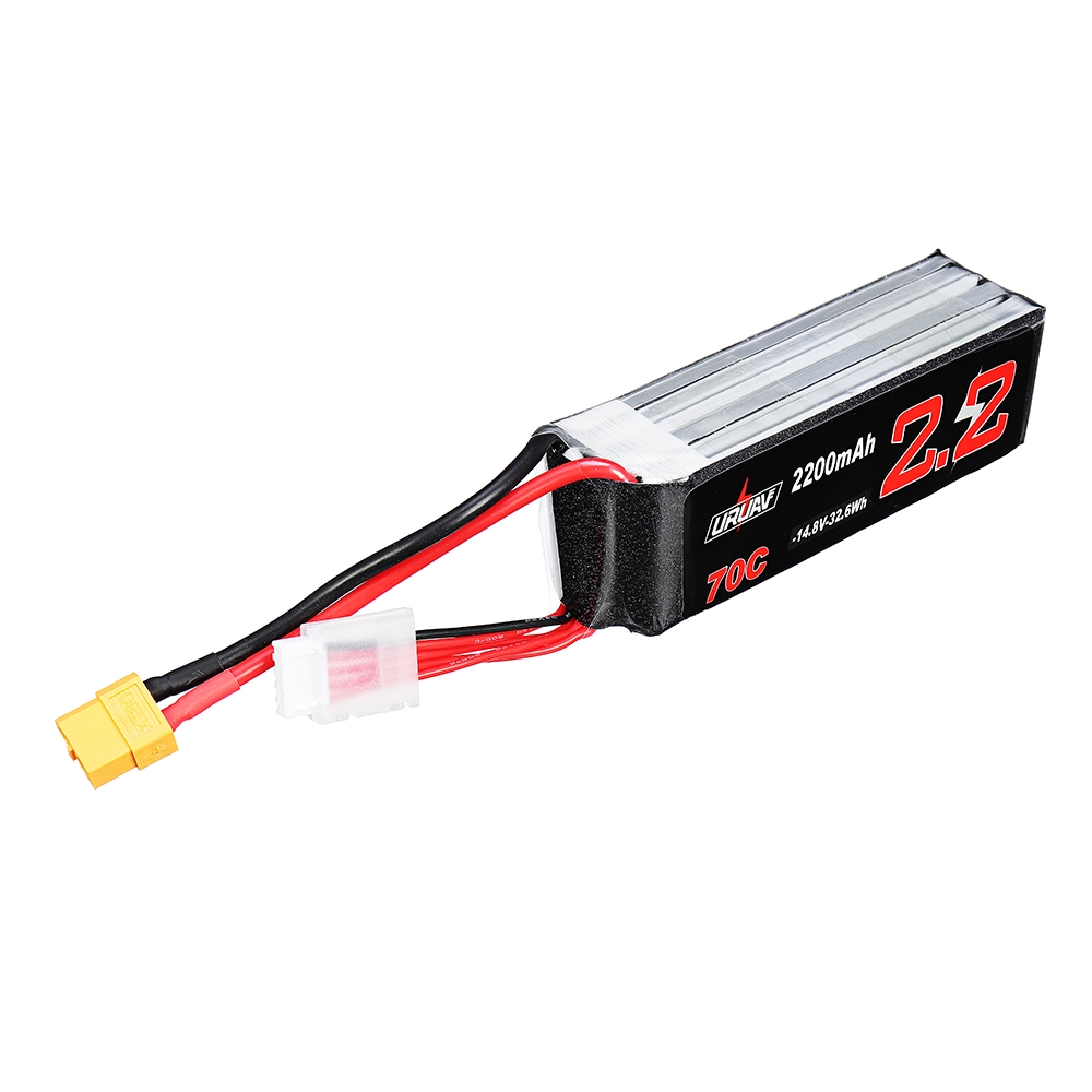 URUAV 14.8V 2200mAh 70C 4S Lipo Battery XT60 Plug for Eachine Fury Wing Airplane Feilun FT011