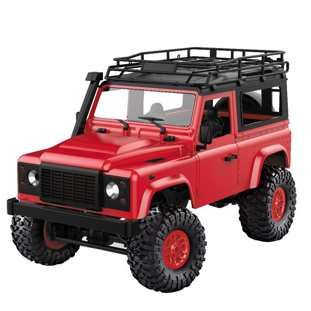 MN90 1/12 2.4G 4WD Rc Car W/ Front LED Light 2 Body Shell Roof Rack Crawler Monster Truck RTR Toy