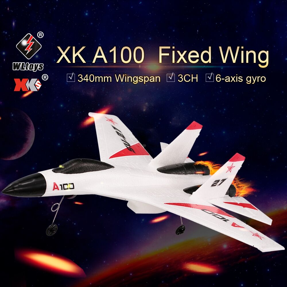 XK A100-SU27 EPP 340mm Wingspan 2.4G 3CH RC Airplane Fixed Wing Plane Aircraft