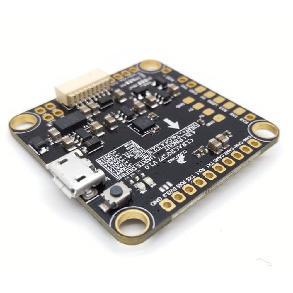 New CLRacing F7 Flight Controller AIO OSD 5V 3.3V BEC & Voltage Monitor Resistor 2-8S for RC Drone