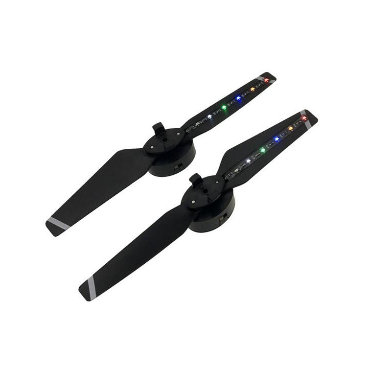 4730F LED Flash USB Chargering Quick Release Propeller Props Blade One Pair For DJI Spark Drone
