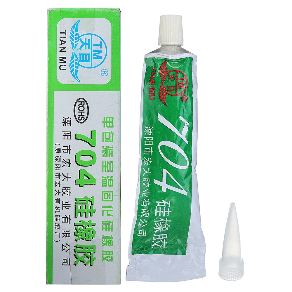 TIAN MU 704 High Temperature Rubber White Waterproof Insulation Silicone Sealing Adhesive Glue