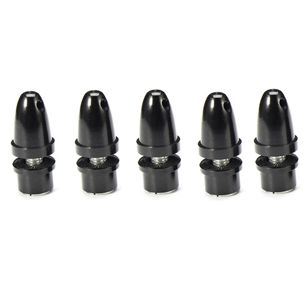 5PCS 3.0mm Aluminum Bullet Prop Adapter Propeller Spinner With 5mm Output Shaft For Brushless Motor