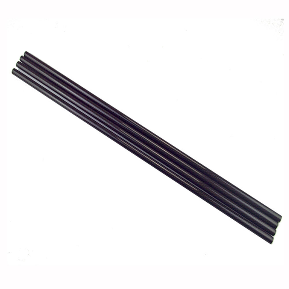 5PCS 3K Roll Wrapped 10mm Carbon Fiber Tube 8mm x 10mm x 500mm for RC Models