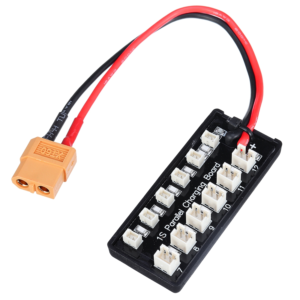 JST PH2.0 Plug Parallel Charging Board XT60 Input for Battery Charger