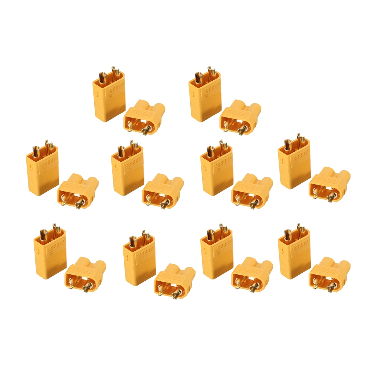 10 Pairs XT30 2mm Golden Male Female Plug Interface Connector