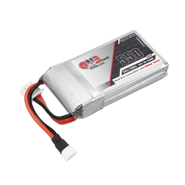 2PCS Gaoneng GNB 7.4V 550mAh 50C Lipo Battery With White Plug